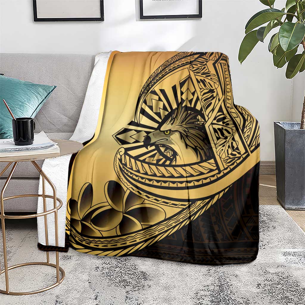 Philippines Eagle Sun Blanket Filipino Agila Polynesian Tattoo Gold Color LT14 - Polynesian Pride