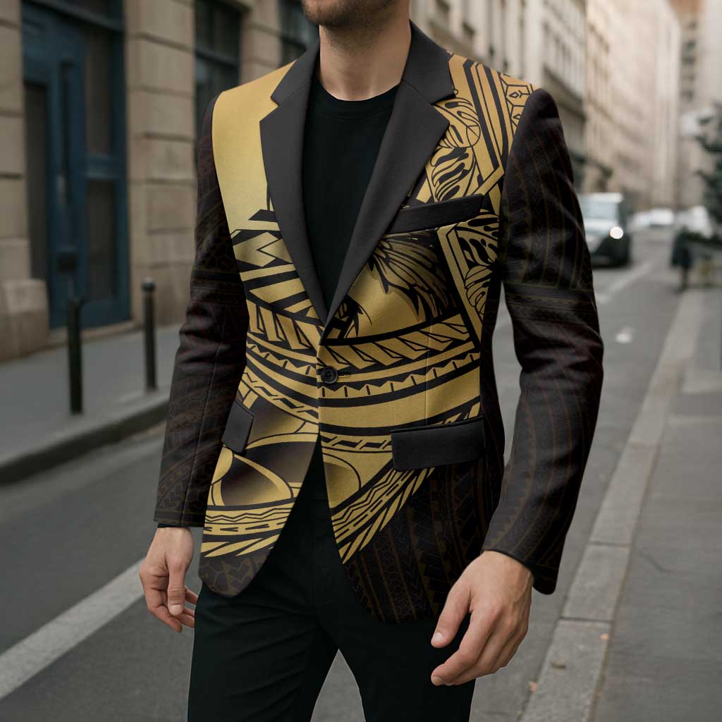 Philippines Eagle Sun Blazer Filipino Agila Polynesian Tattoo Gold Color LT14 - Polynesian Pride