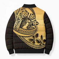 Philippines Eagle Sun Bomber Puffer Jacket Filipino Agila Polynesian Tattoo Gold Color LT14 - Polynesian Pride