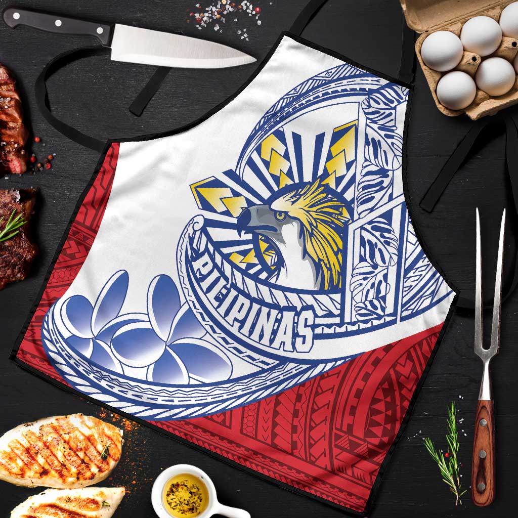 Philippines Eagle Sun Apron Filipino Agila Polynesian Tattoo Flag Color LT14 Red - Polynesian Pride