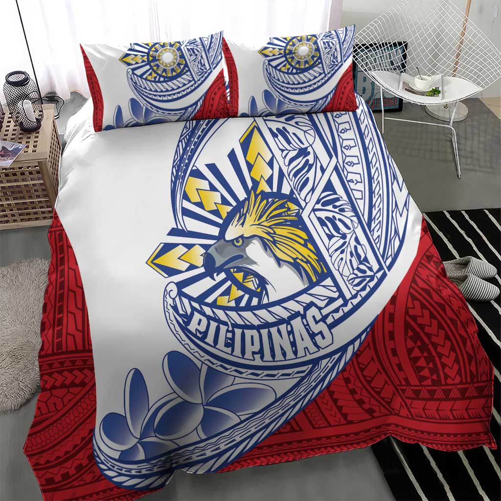 Philippines Eagle Sun Bedding Set Filipino Agila Polynesian Tattoo Flag Color LT14 - Polynesian Pride