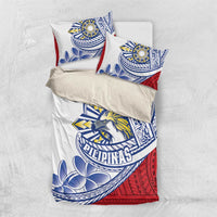 Philippines Eagle Sun Bedding Set Filipino Agila Polynesian Tattoo Flag Color LT14 US Twin 172cm x 218cm Red - Polynesian Pride