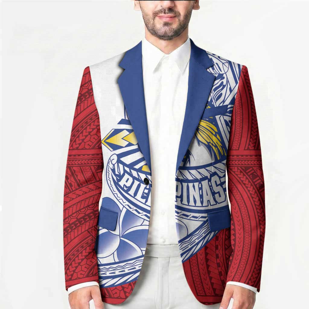 Philippines Eagle Sun Blazer Filipino Agila Polynesian Tattoo Flag Color LT14 - Polynesian Pride