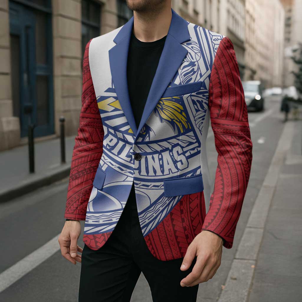 Philippines Eagle Sun Blazer Filipino Agila Polynesian Tattoo Flag Color LT14 - Polynesian Pride