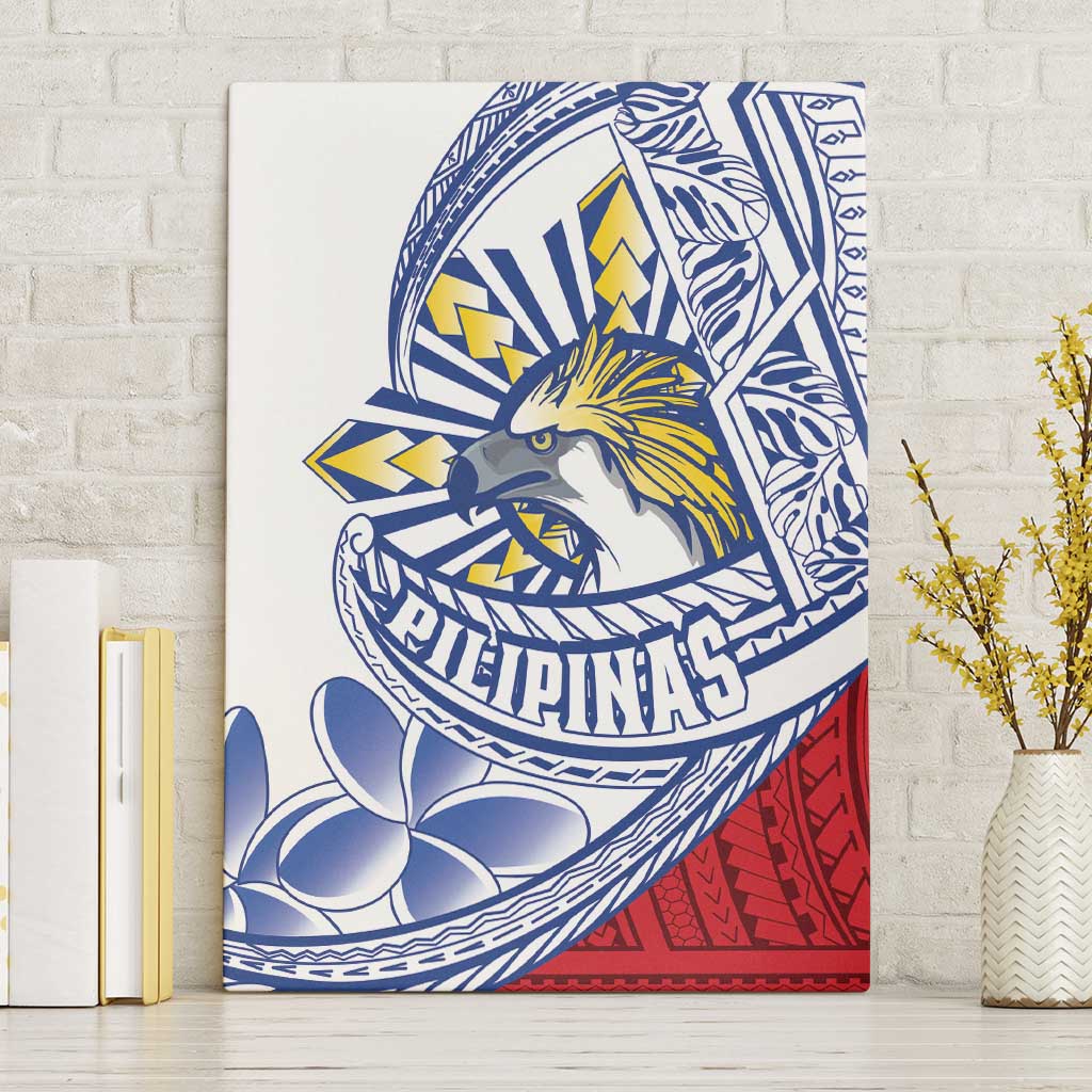 Philippines Eagle Sun Canvas Wall Art Filipino Agila Polynesian Tattoo Flag Color LT14 Without Frame Red - Polynesian Pride