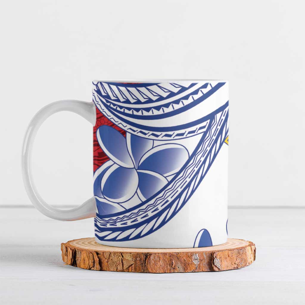 Philippines Eagle Sun Ceramic Mug Filipino Agila Polynesian Tattoo Flag Color LT14 Red - Polynesian Pride