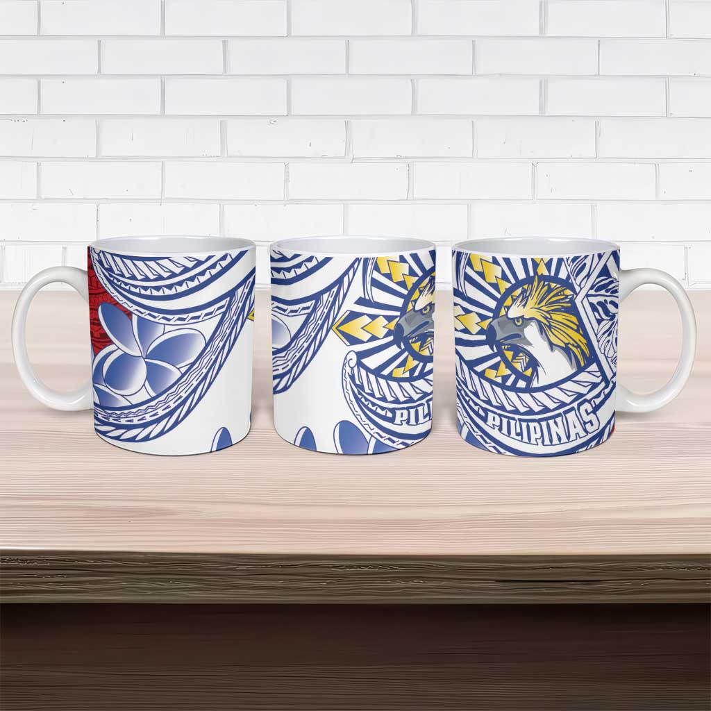 Philippines Eagle Sun Ceramic Mug Filipino Agila Polynesian Tattoo Flag Color LT14 - Polynesian Pride