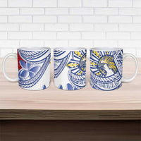 Philippines Eagle Sun Ceramic Mug Filipino Agila Polynesian Tattoo Flag Color LT14 - Polynesian Pride