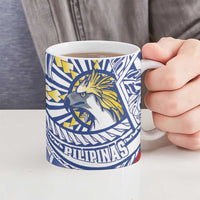 Philippines Eagle Sun Ceramic Mug Filipino Agila Polynesian Tattoo Flag Color LT14 - Polynesian Pride
