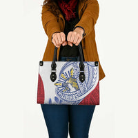Philippines Eagle Sun Leather Bag Filipino Agila Polynesian Tattoo Flag Color LT14 - Polynesian Pride