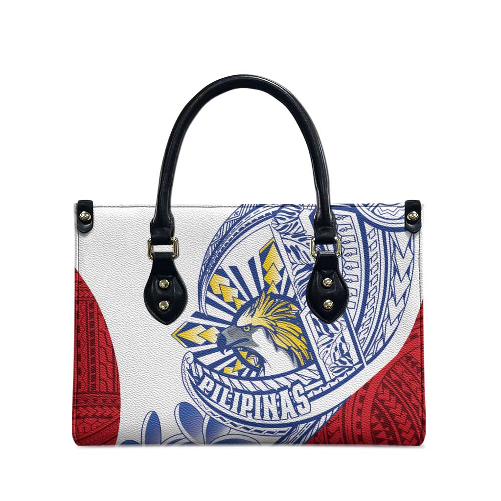 Philippines Eagle Sun Leather Bag Filipino Agila Polynesian Tattoo Flag Color LT14 - Polynesian Pride