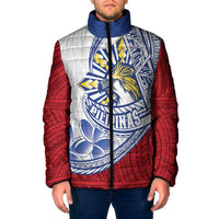 Philippines Eagle Sun Padded Jacket Filipino Agila Polynesian Tattoo Flag Color LT14 Men Red - Polynesian Pride