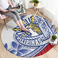 Philippines Eagle Sun Round Carpet Filipino Agila Polynesian Tattoo Flag Color LT14 - Polynesian Pride