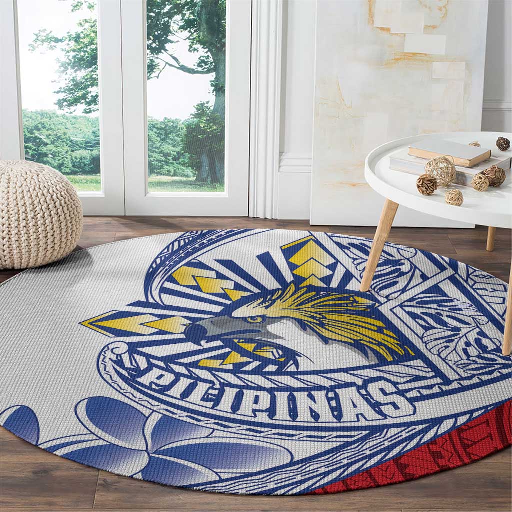 Philippines Eagle Sun Round Carpet Filipino Agila Polynesian Tattoo Flag Color LT14 - Polynesian Pride