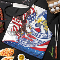 Filipino American History Month Apron Philippines Agila USA Eagle Mix Flag LT14 Blue - Polynesian Pride