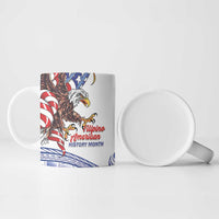 Filipino American History Month Ceramic Mug Philippines Agila USA Eagle Mix Flag LT14 - Polynesian Pride