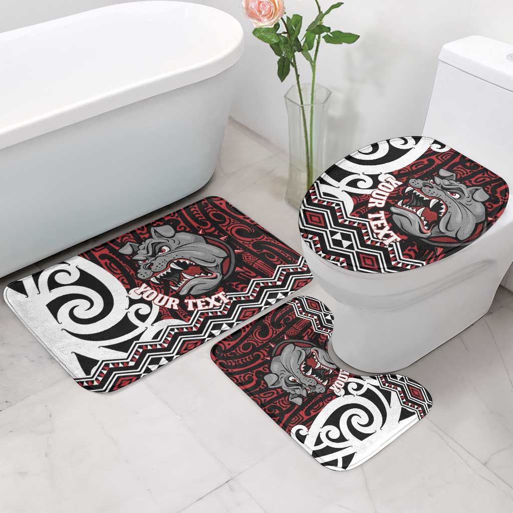 Personalised Aotearoa Bulldog Bathroom Set New Zealand Maori Taniko Art LT14 - Polynesian Pride