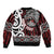 Personalised Aotearoa Bulldog Bomber Jacket New Zealand Maori Taniko Art