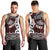 Personalised Aotearoa Bulldog Men Tank Top New Zealand Maori Taniko Art