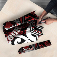 Personalised Aotearoa Bulldog Umbrella New Zealand Maori Taniko Art LT14 - Polynesian Pride