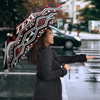 Personalised Aotearoa Bulldog Umbrella New Zealand Maori Taniko Art LT14 - Polynesian Pride