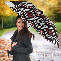 Personalised Aotearoa Bulldog Umbrella New Zealand Maori Taniko Art LT14 - Polynesian Pride