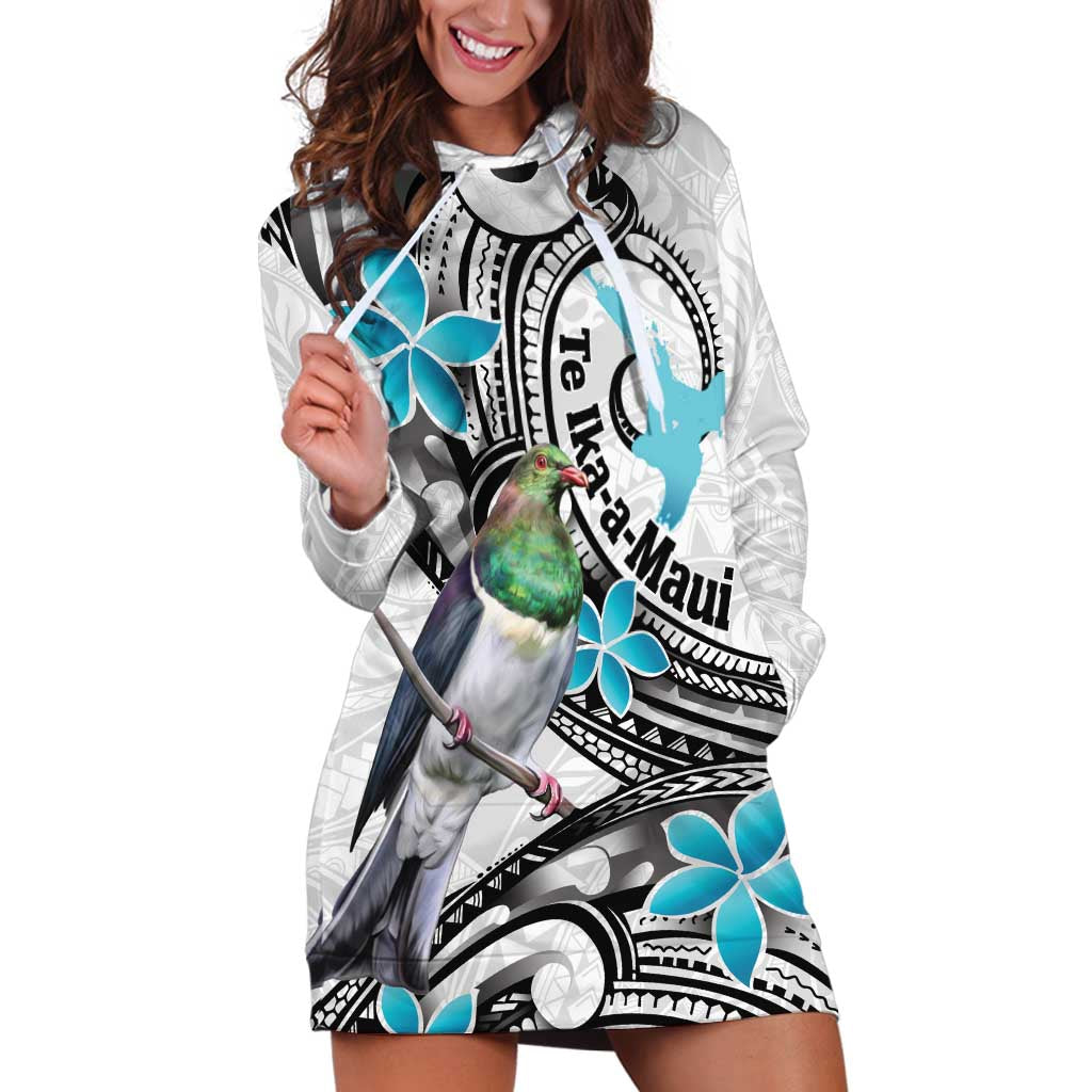 Aotearoa Te Ika-a-Maui Hoodie Dress South Island Kekeru Maori Koru