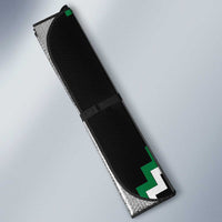 Green New Zealand Taniko Poutama Patikitiki Auto Sun Shade LT14 - Polynesian Pride