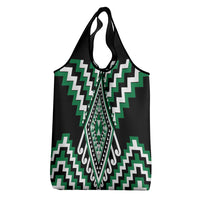 Green Aotearoa Taniko Poutama Patikitiki Grocery Bag LT14 - Polynesian Pride