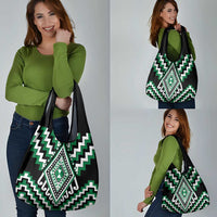Green Aotearoa Taniko Poutama Patikitiki Grocery Bag LT14 - Polynesian Pride