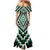 Green Aotearoa Taniko Poutama Patikitiki Mermaid Dress