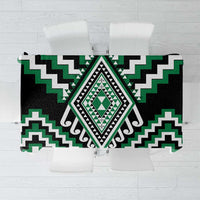 Green Aotearoa Taniko Poutama Patikitiki Tablecloth LT14 Green - Polynesian Pride