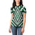 Green Aotearoa Taniko Poutama Patikitiki Women Polo Shirt