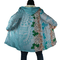 Cook Islands Tiare Maori With Conch Shell Cloak Pasifika Fest Polynesian Tattoo Turquoise LT14 - Polynesian Pride