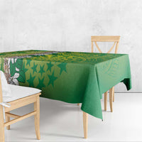 Cook Islands Tiare Maori With Conch Shell Tablecloth Pasifika Fest Polynesian Tattoo Green LT14 - Polynesian Pride