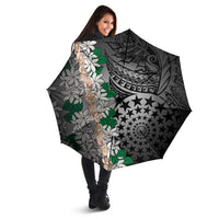 Cook Islands Tiare Maori With Conch Shell Umbrella Pasifika Fest Polynesian Tattoo Black LT14 - Polynesian Pride
