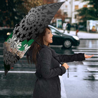 Cook Islands Tiare Maori With Conch Shell Umbrella Pasifika Fest Polynesian Tattoo Black LT14 - Polynesian Pride