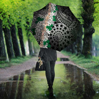 Cook Islands Tiare Maori With Conch Shell Umbrella Pasifika Fest Polynesian Tattoo Black LT14 - Polynesian Pride