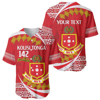 Personalised Kolisi Tonga College Atele Baseball Jersey Mate Maa Tonga 142 Years Anniversary LT14 - Polynesian Pride