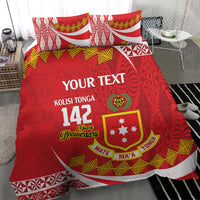 Personalised Kolisi Tonga College Atele Bedding Set Mate Maa Tonga 142 Years Anniversary LT14 - Polynesian Pride