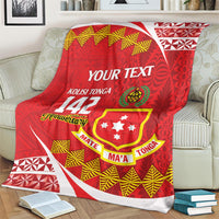 Personalised Kolisi Tonga College Atele Blanket Mate Maa Tonga 142 Years Anniversary LT14 - Polynesian Pride