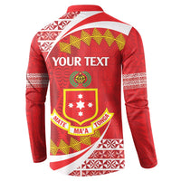 Personalised Kolisi Tonga College Atele Button Sweatshirt Mate Maa Tonga 142 Years Anniversary LT14 - Polynesian Pride