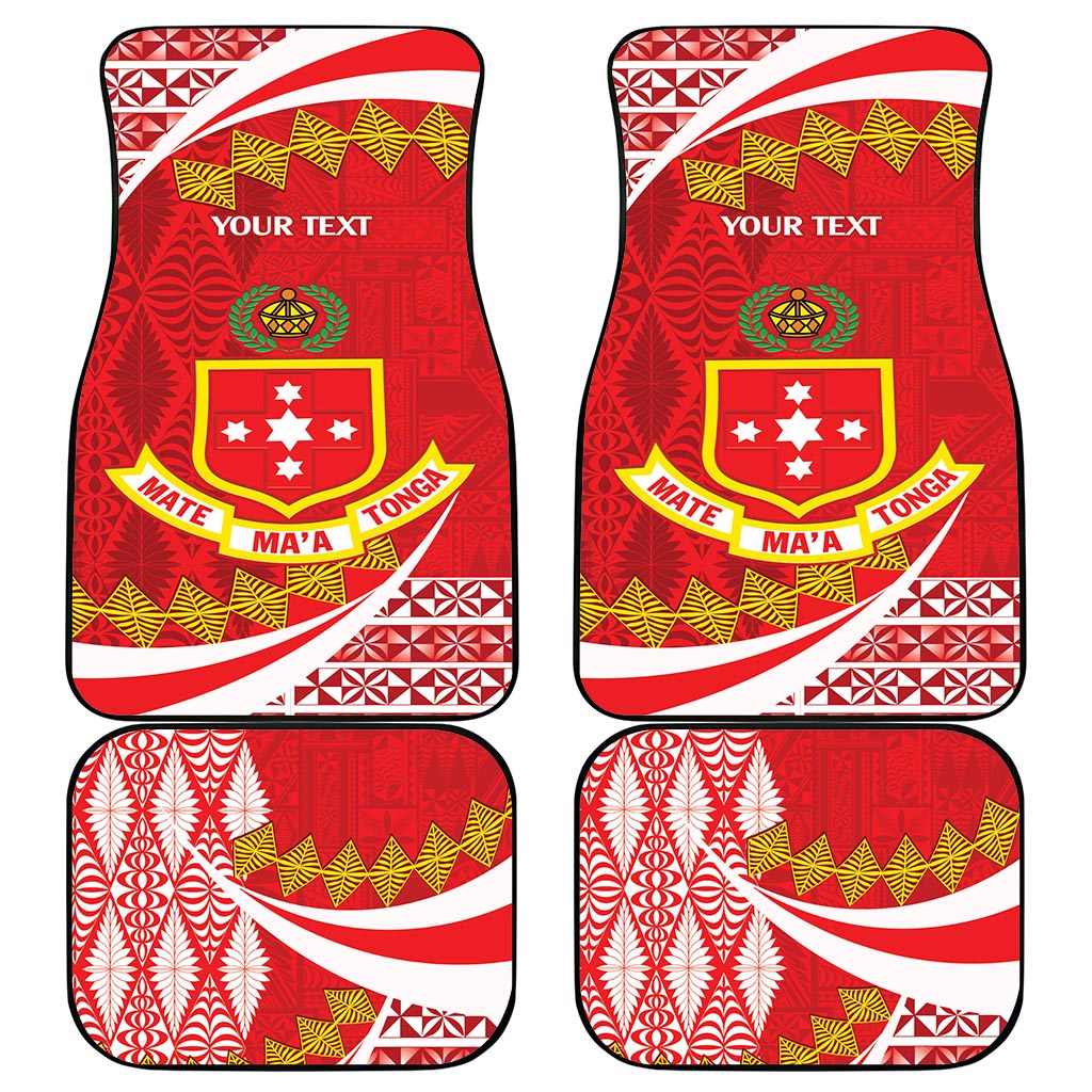 Personalised Kolisi Tonga College Atele Car Mats Mate Maa Tonga 142 Years Anniversary LT14 - Polynesian Pride