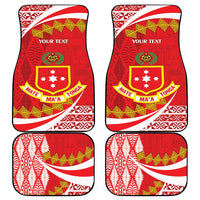Personalised Kolisi Tonga College Atele Car Mats Mate Maa Tonga 142 Years Anniversary LT14 - Polynesian Pride