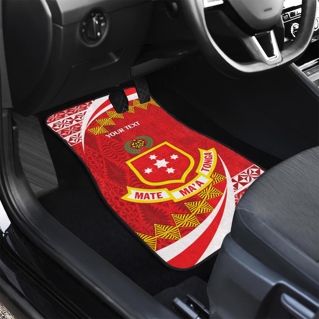 Personalised Kolisi Tonga College Atele Car Mats Mate Maa Tonga 142 Years Anniversary LT14 - Polynesian Pride
