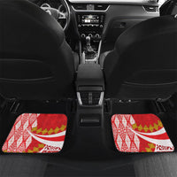 Personalised Kolisi Tonga College Atele Car Mats Mate Maa Tonga 142 Years Anniversary LT14 Set 2pcs - Back Red - Polynesian Pride