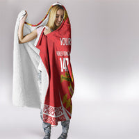 Personalised Kolisi Tonga College Atele Hooded Blanket Mate Maa Tonga 142 Years Anniversary LT14 - Polynesian Pride