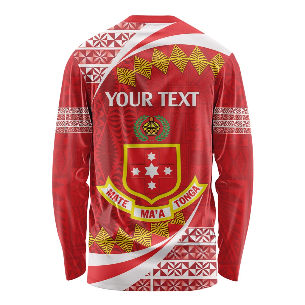 Personalised Kolisi Tonga College Atele Long Sleeve Shirt Mate Maa Tonga 142 Years Anniversary LT14 - Polynesian Pride