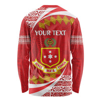 Personalised Kolisi Tonga College Atele Long Sleeve Shirt Mate Maa Tonga 142 Years Anniversary LT14 - Polynesian Pride