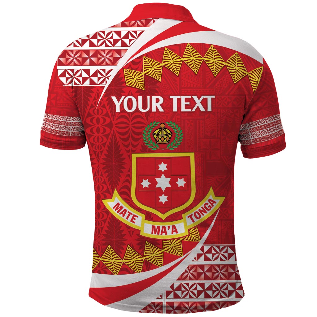 Personalised Kolisi Tonga College Atele Polo Shirt Mate Maa Tonga 142 Years Anniversary LT14 - Polynesian Pride